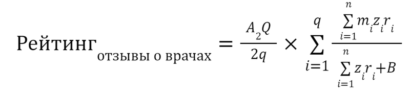 рейтинг по отзывам о врачах